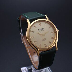 Vintage Seiko Slim Round Quartz Gentlemen's Wrist Watch  - FREE SHIPPING